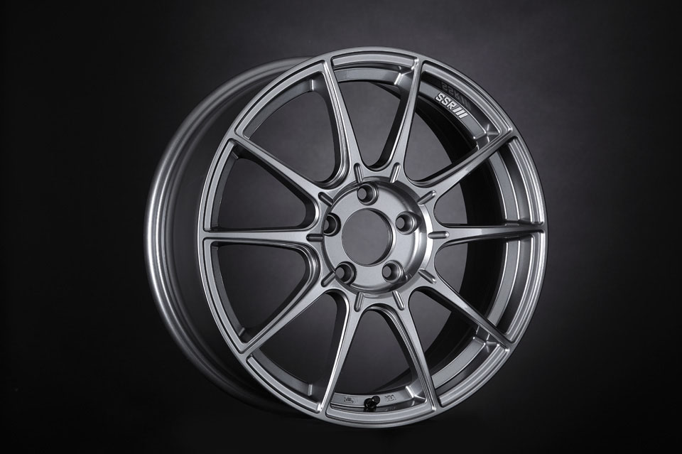 SSR GTX01 17x7 4x100 42mm Offset Dark Silver Wheel