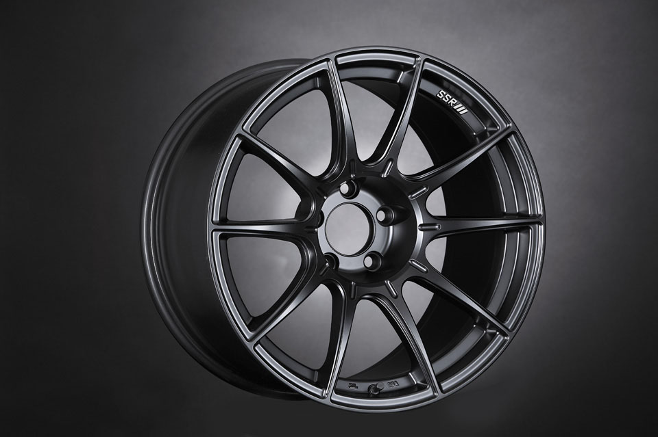 SSR GTV02 17x7 5x114.3 42mm Offset Flat Black Wheel