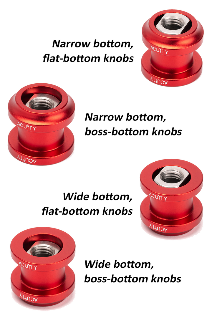 Acuity Shift Boot Collar Upgrade  - Satin Red Aluminum