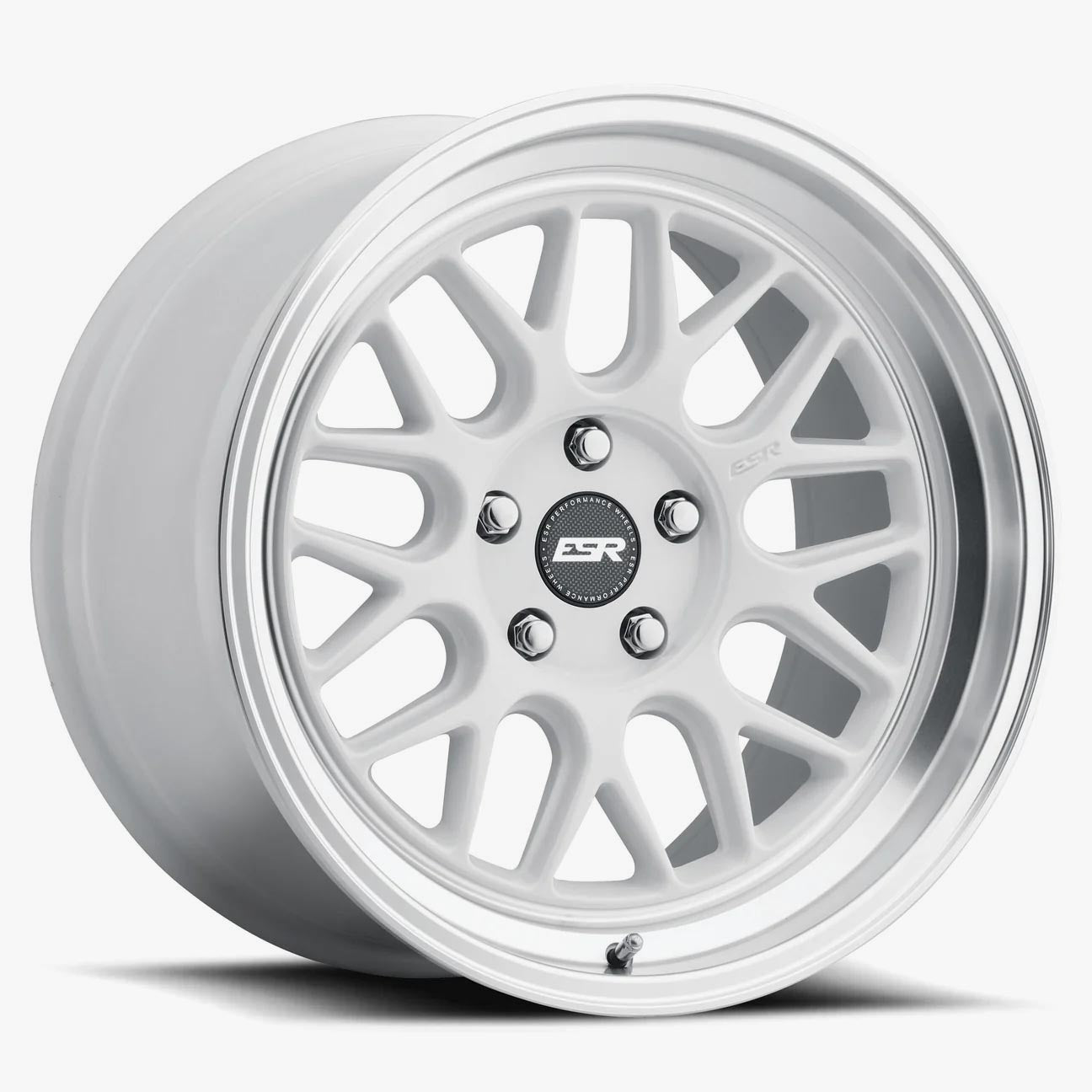 ESR Wheels 18X10.5 5X120 +22 72.56 GLOSS WHITE MACHINE LIP CR01 80551422 CR01WHT-ML 5X120