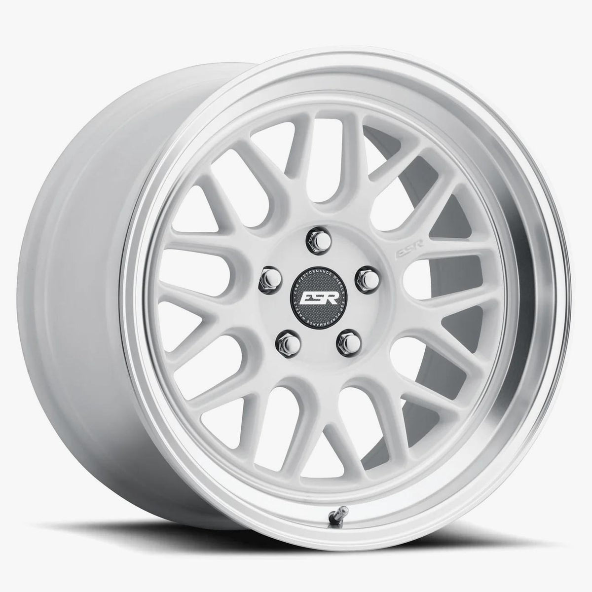 ESR Wheels 18X9.5 5X114.3 +35 72.56 GLOSS WHITE MACHINE LIP CR01 89551435 CR01WHT-ML