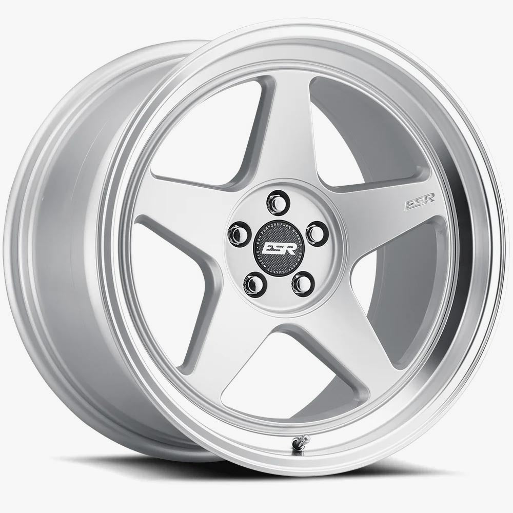 ESR Wheels 19X10 5X120 +35 72.56 SILVER MACHINE LIP CR5 91051435 CR5HS-ML 5X120
