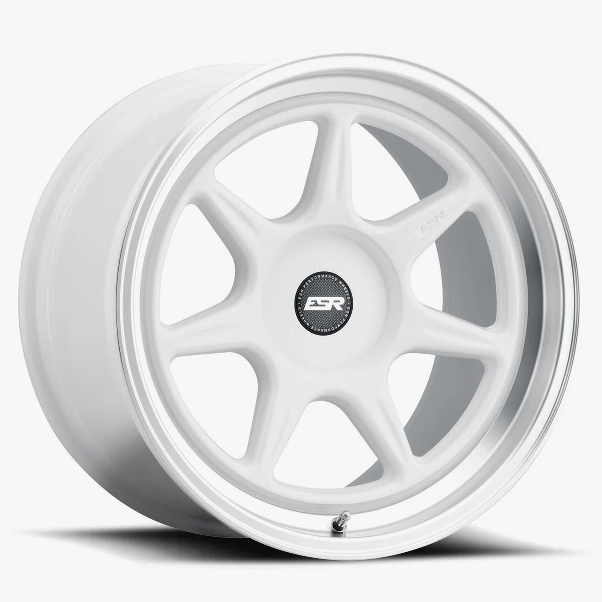 ESR Wheels 18X9.5 5X114.3 +35 72.56 GLOSS WHITE MACHINE LIP CR7 89551435 CR7WHT-ML