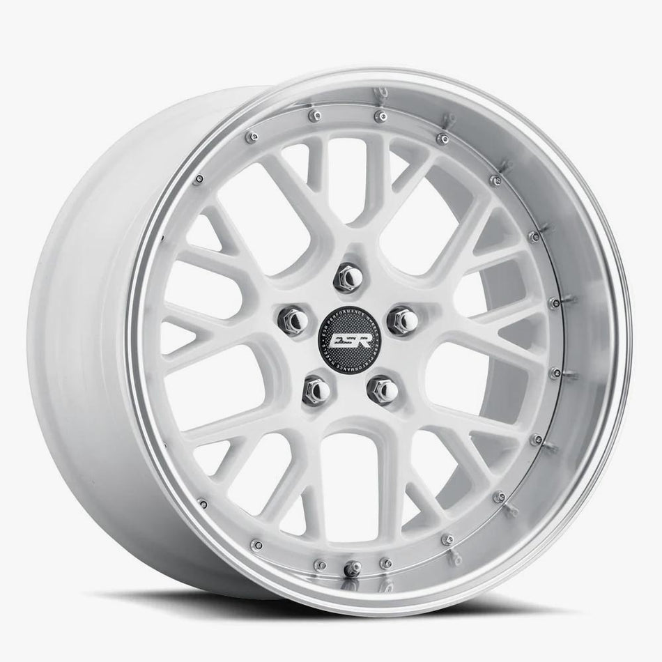 ESR Wheels CUSTOM DRILL CS11 18X8.5 +30 72.56 GLOSS WHITE MACHINE LIP..PCD: 88511130 CS11WHT-ML