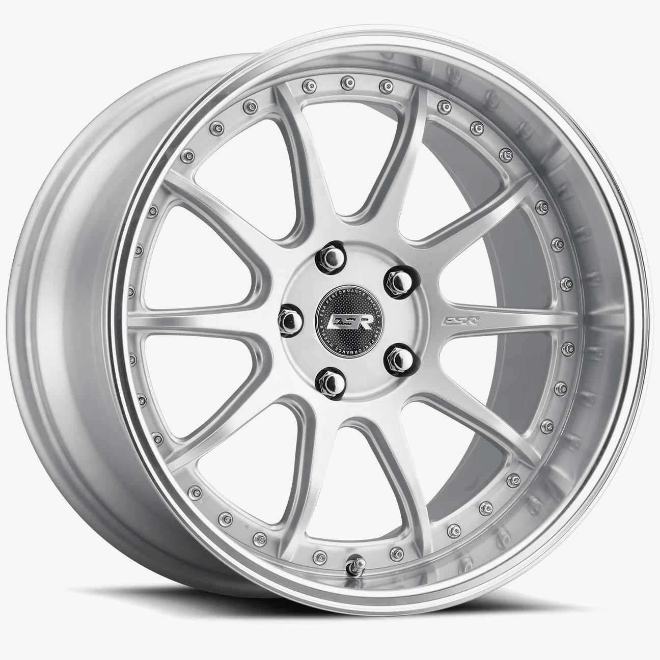 ESR Wheels CS12 18X8.5 5X100 +35 72.6 HYPER SILVER MACHINE LIP