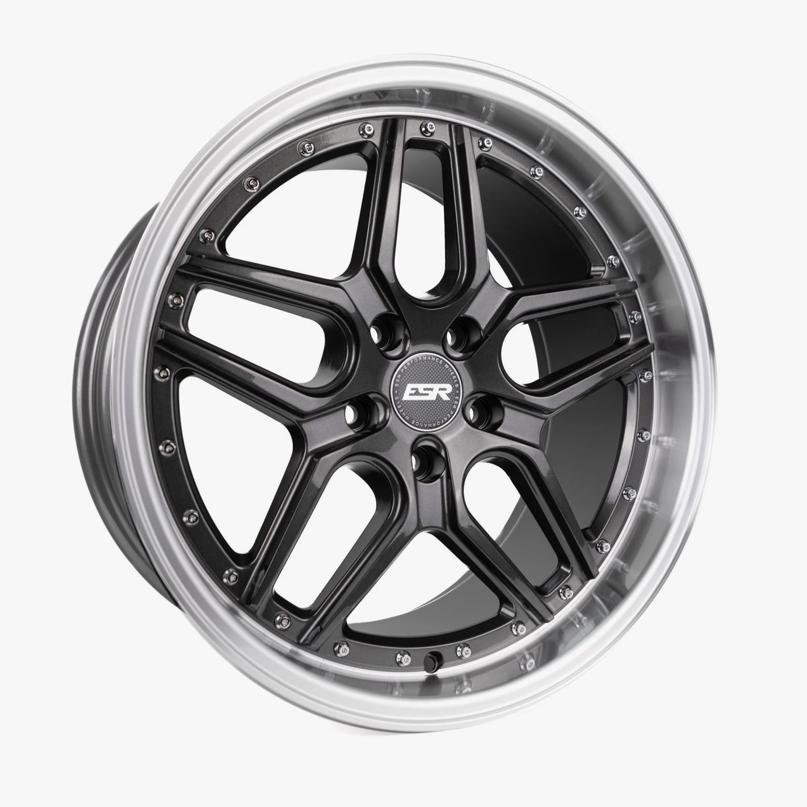 ESR Wheels 18X10.5 5X120 +22 72.56 GRAPHITE MACHINE LIP CS15 80552022 CS15GR-ML