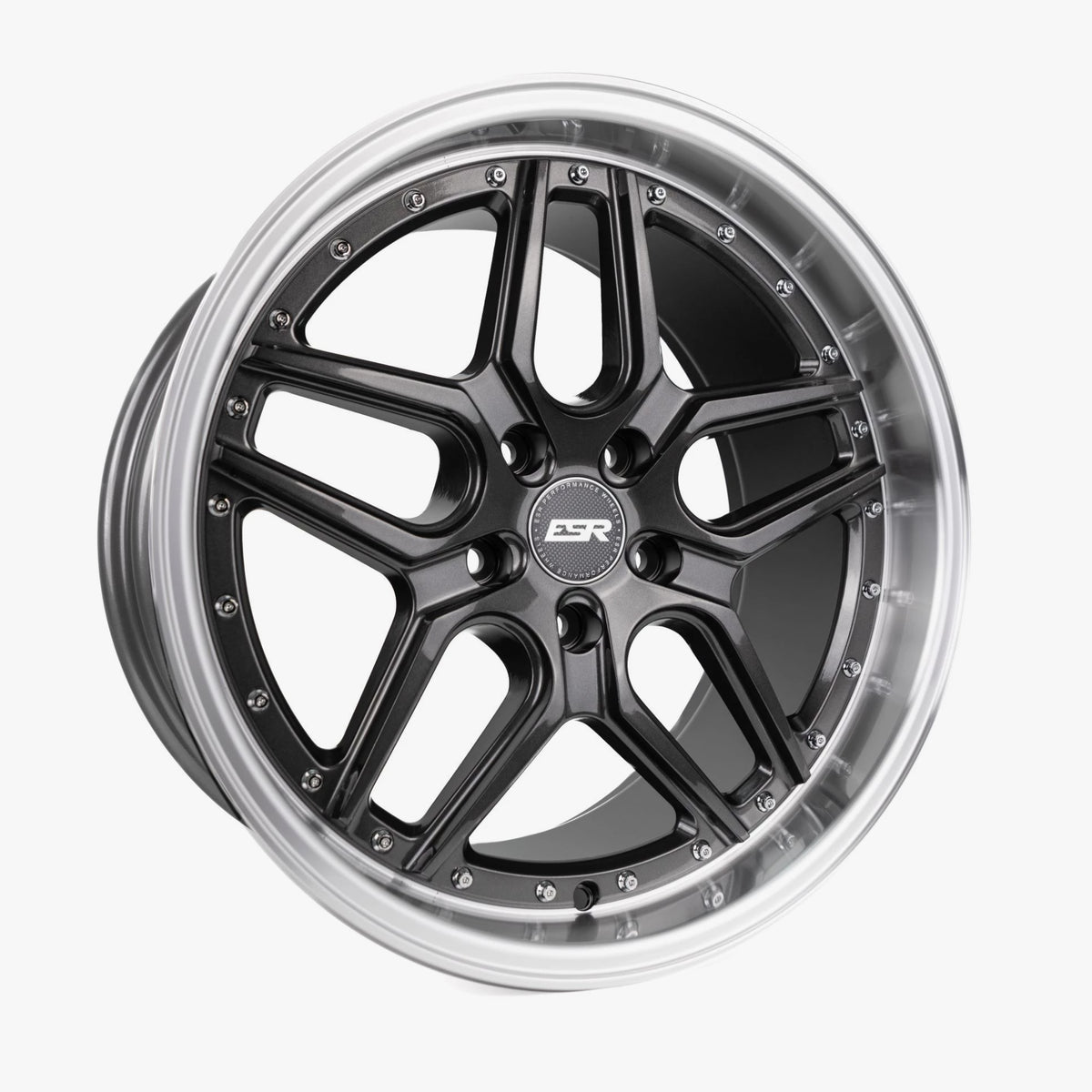 ESR Wheels 18X10.5 5X120 +22 72.56 GRAPHITE MACHINE LIP CS15 80552022 CS15GR-ML