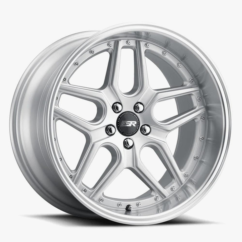 ESR Wheels CS15 19X8.5 5X112 +30 66.6 HYPER SILVER MACHINE LIP
