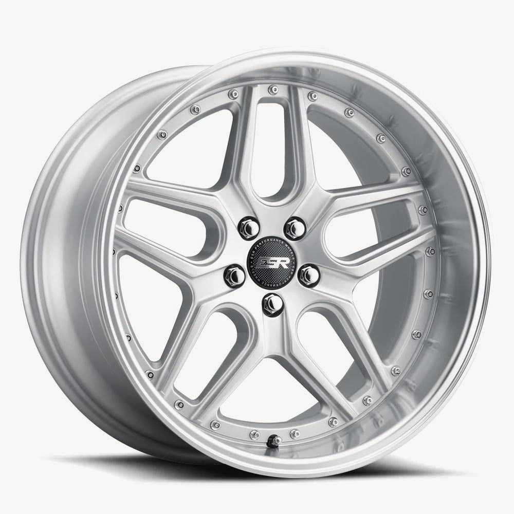 ESR Wheels 19X9.5 5X120 +22 72.56 HYPER SILVER MACHINE LIP CS15 99552022 CS15HS-ML