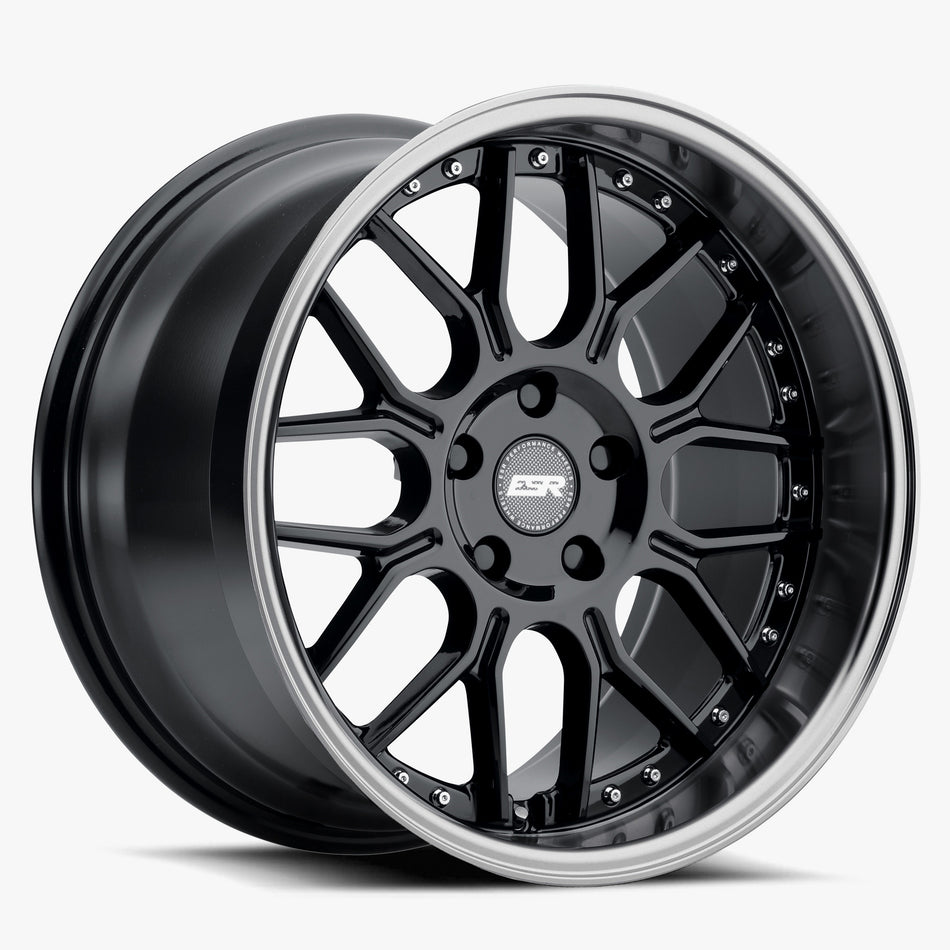 ESR Wheels 18X8.5 5X112 +40 66.6 GLOSS BLACK MACHINE LIP CS18