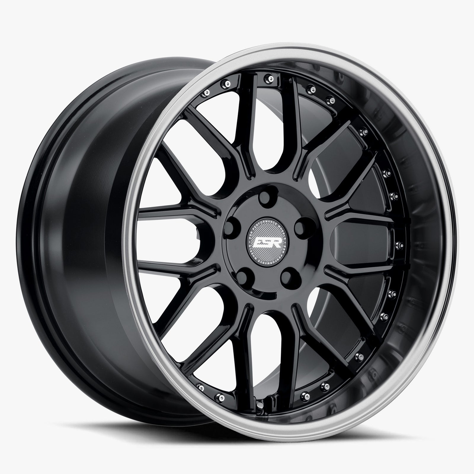 ESR Wheels 19X8.5 5X112 +40 66.6 GLOSS BLACK MACHINE LIP CS18