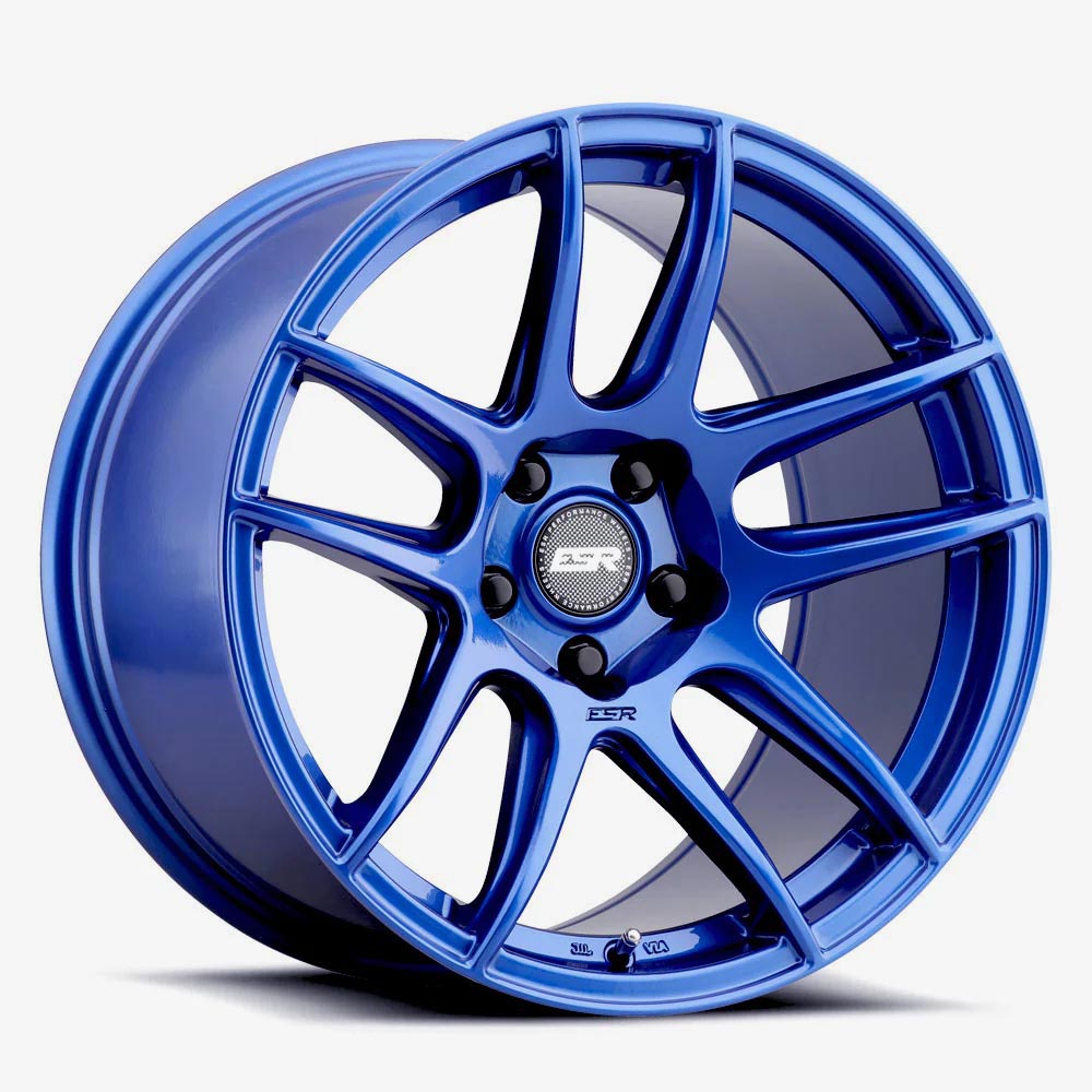 ESR Wheels 18X10.5 5X112 +22 72.56 GLOSS APEX BLUE CS8 80551422 CS8APX 5X112