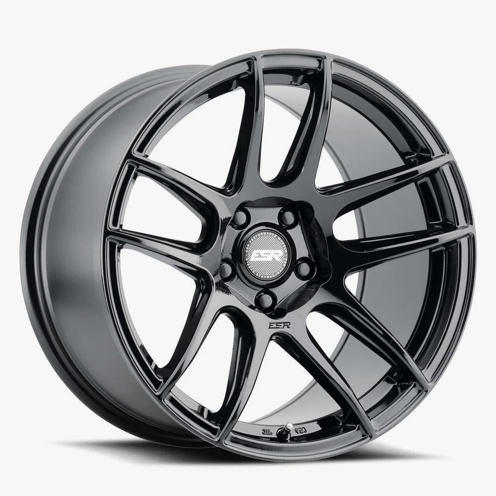 ESR Wheels 19X9.5 5X112 +15 72.56 GLOSS BLACK CS8 99551415 CS8GBLK 5X112