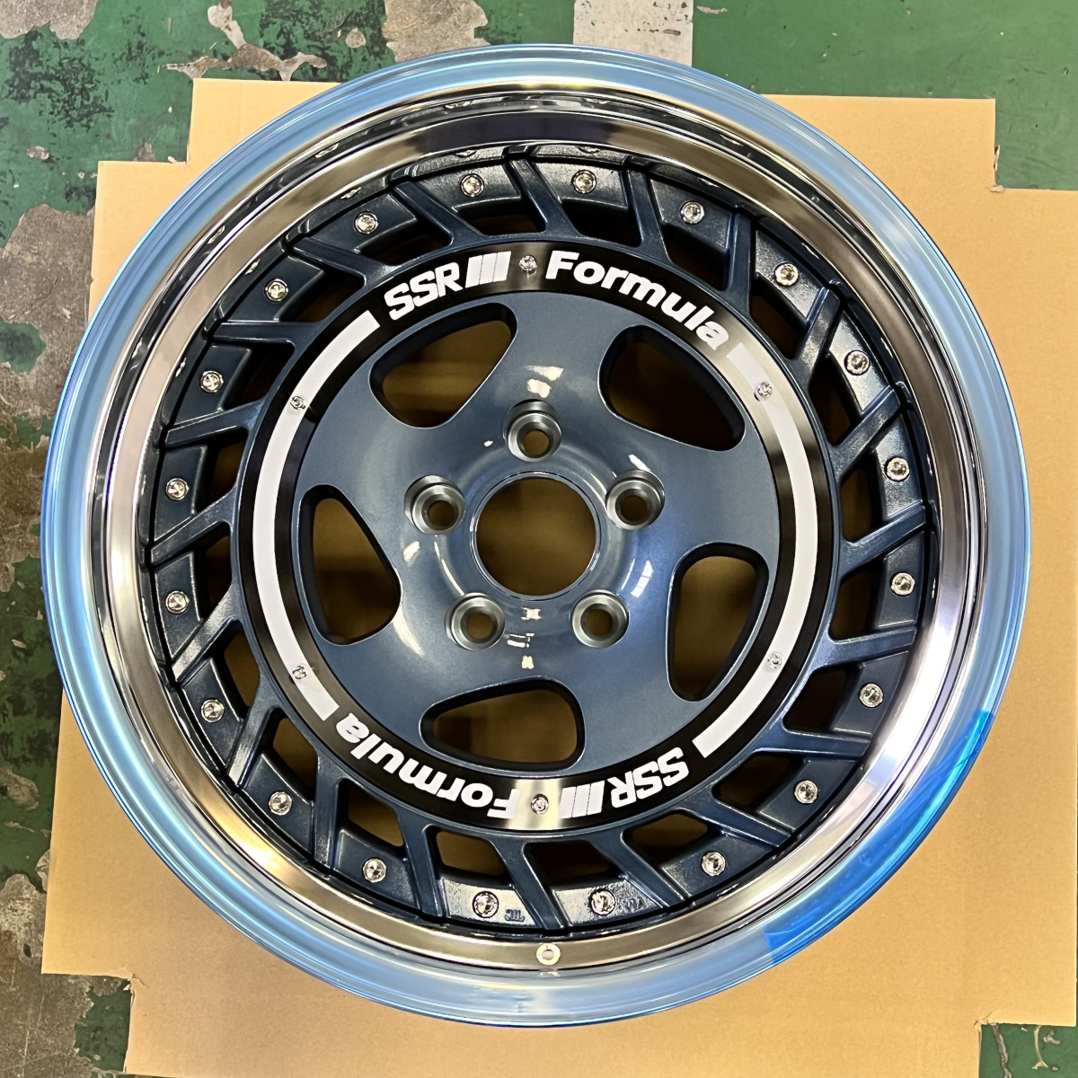 SSR Formula Aero Spoke 19x10 +24 NR 5/120 Blue Gunmetal