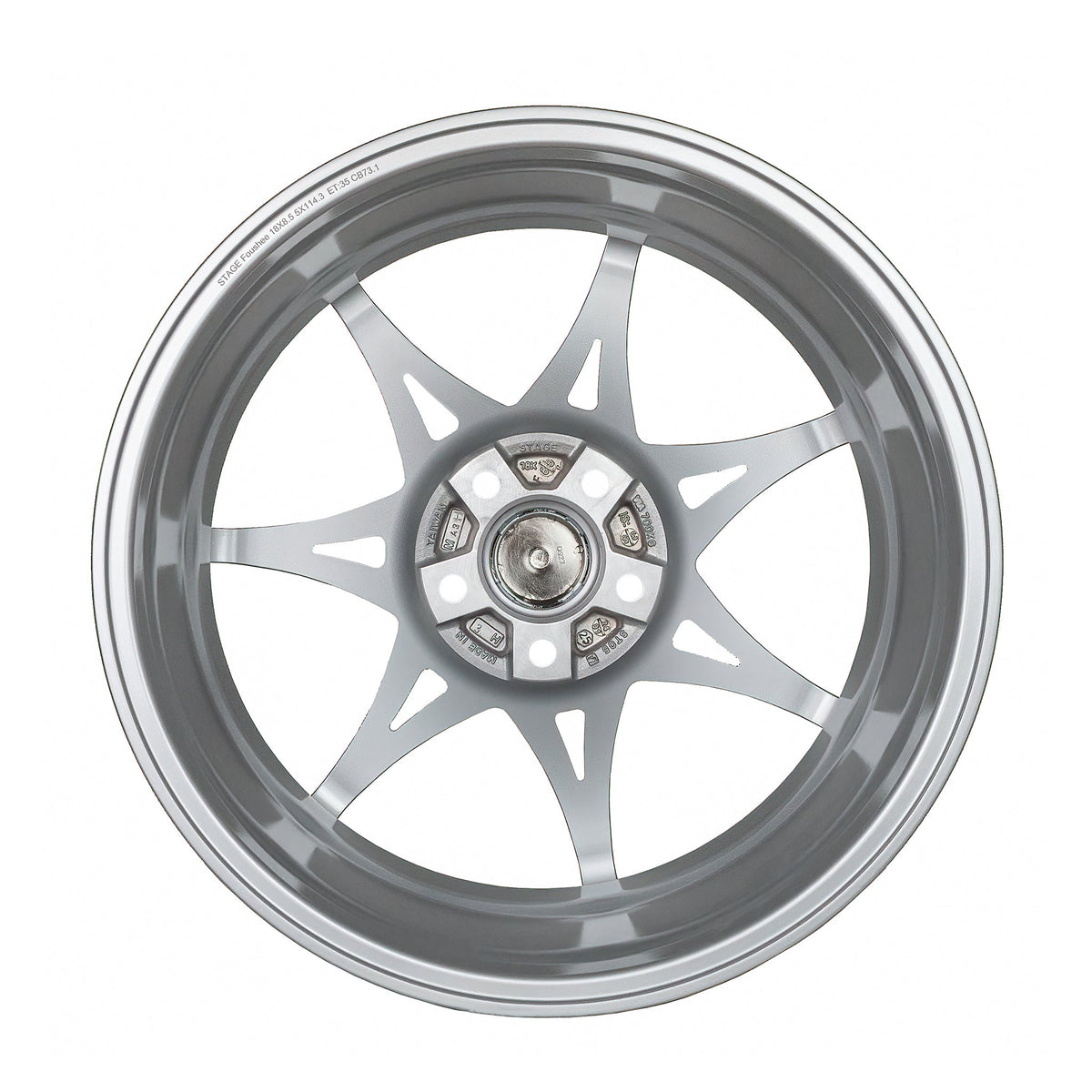 Foushee 18x8.5 +35mm 5x114.3 CB: 73.1 Color: Liquid Silver