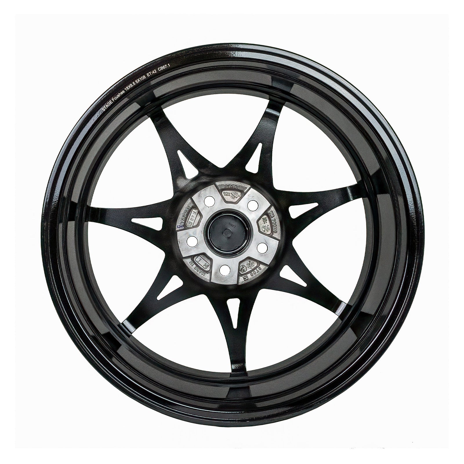 Foushee 18x8.5 +42mm 5x108 CB: 67.1 Color: Black
