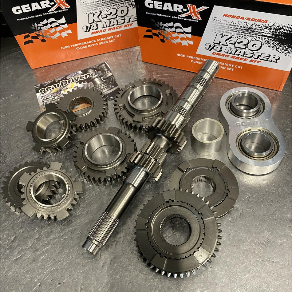 Gear-X Honda K-Series 1st-4th Straight Cut Quarter Master Dog Gear Set - Saikospeed