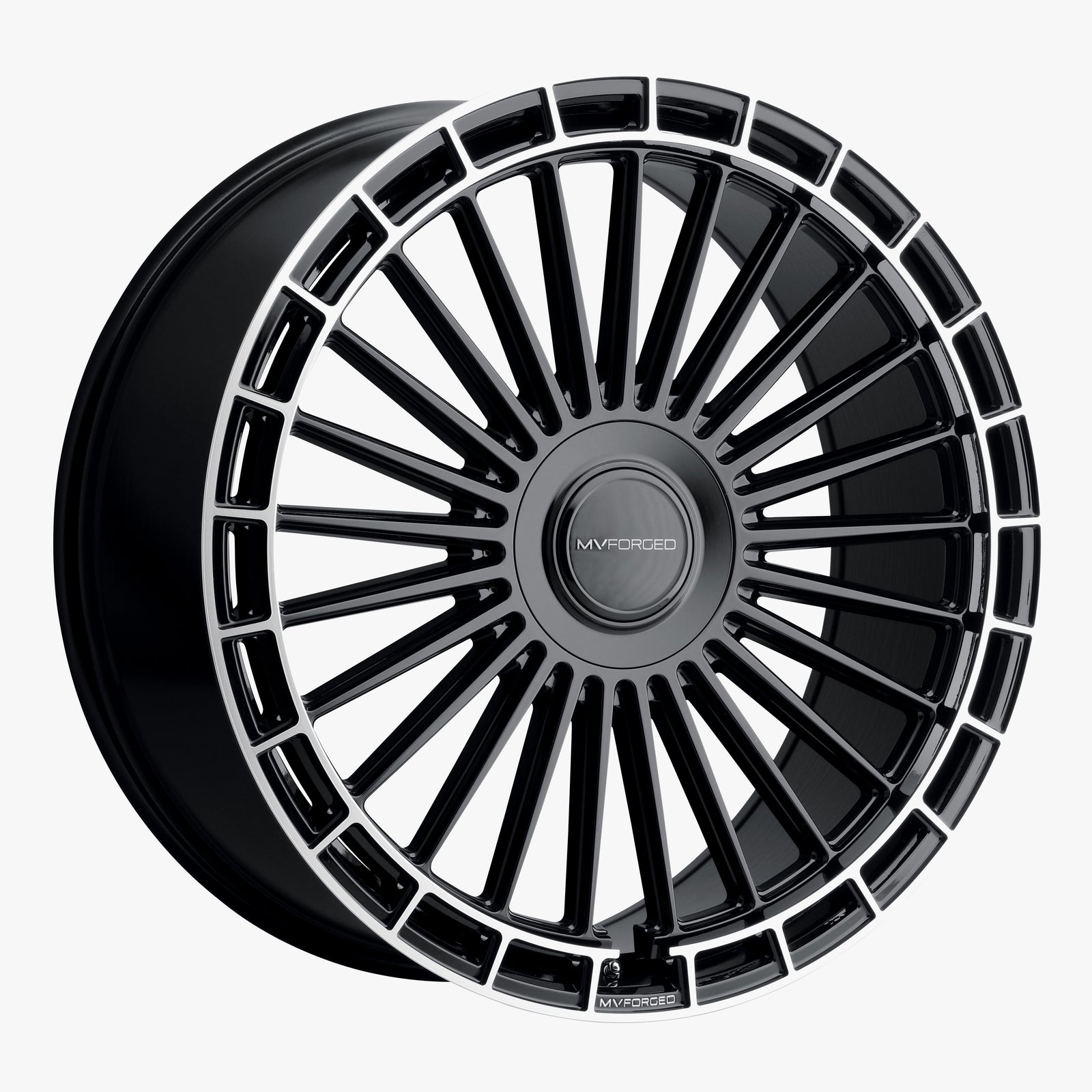 ESR Wheels 24X9 MVF40 Custom Pcd Gloss Black Diamond Ring