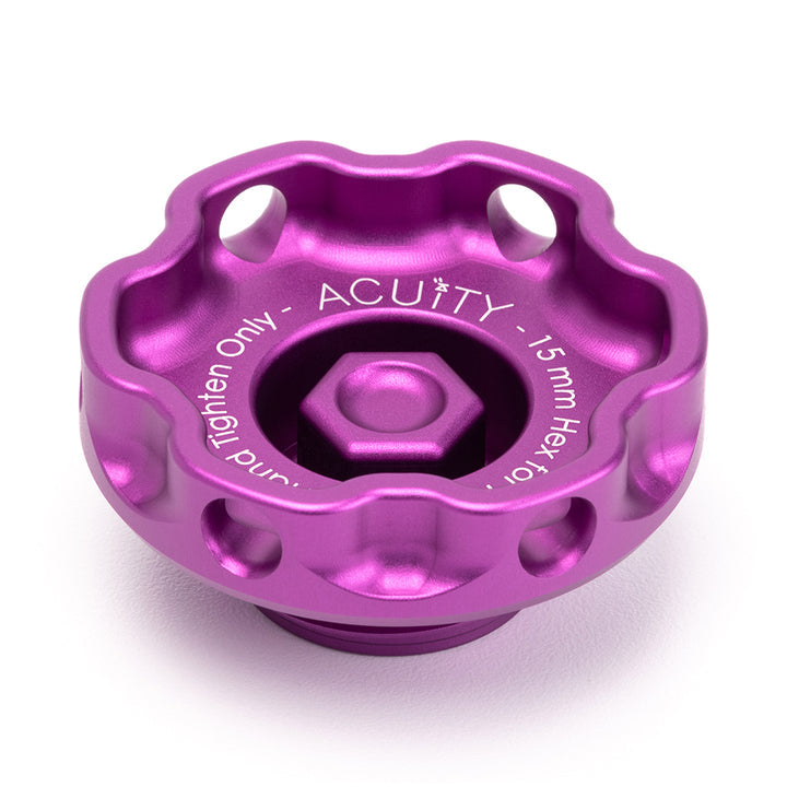 Acuity Instruments Podium Oil Cap For Hondas/Acuras  - Purple