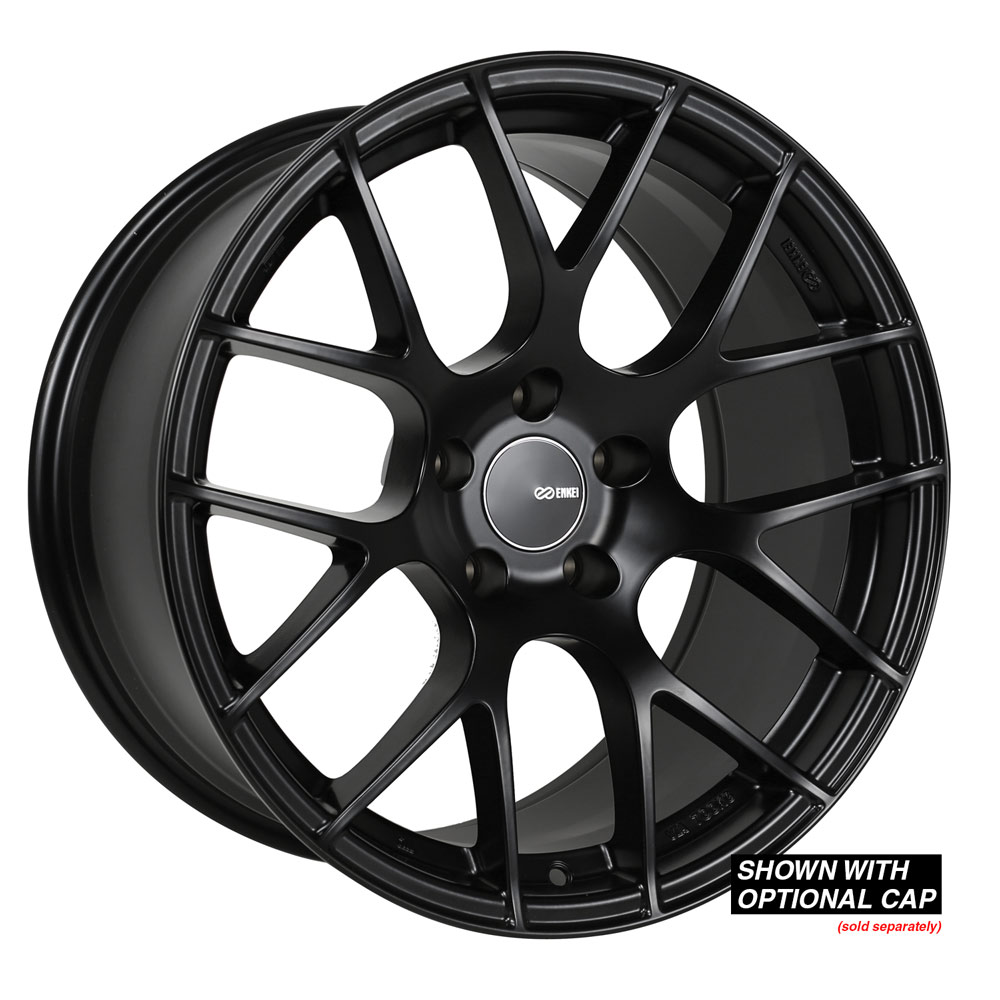 Enkei Raijin 19x8.5 38mm Offset 5x120 Bolt Pattern 72.6 Hub Bore Black Wheel