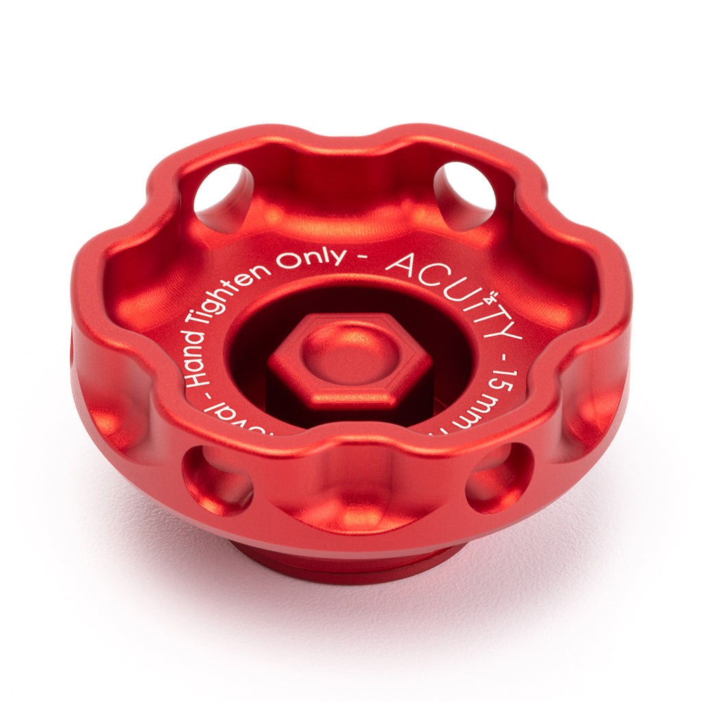 Acuity Instruments Podium Oil Cap For Hondas/Acuras  - Red