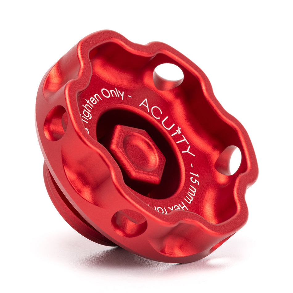 Acuity Instruments Podium Oil Cap For Hondas/Acuras  - Red