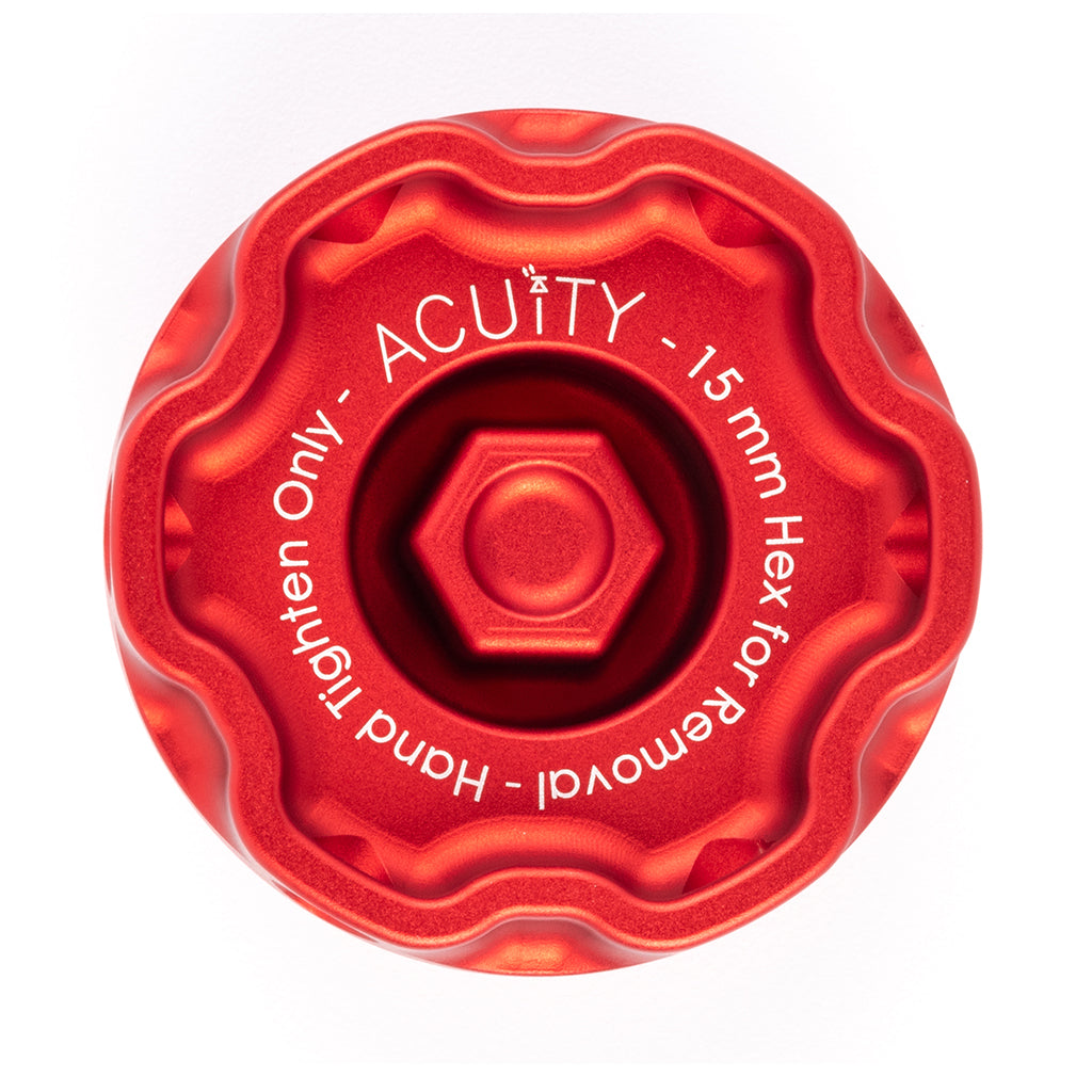 Acuity Instruments Podium Oil Cap For Hondas/Acuras  - Red