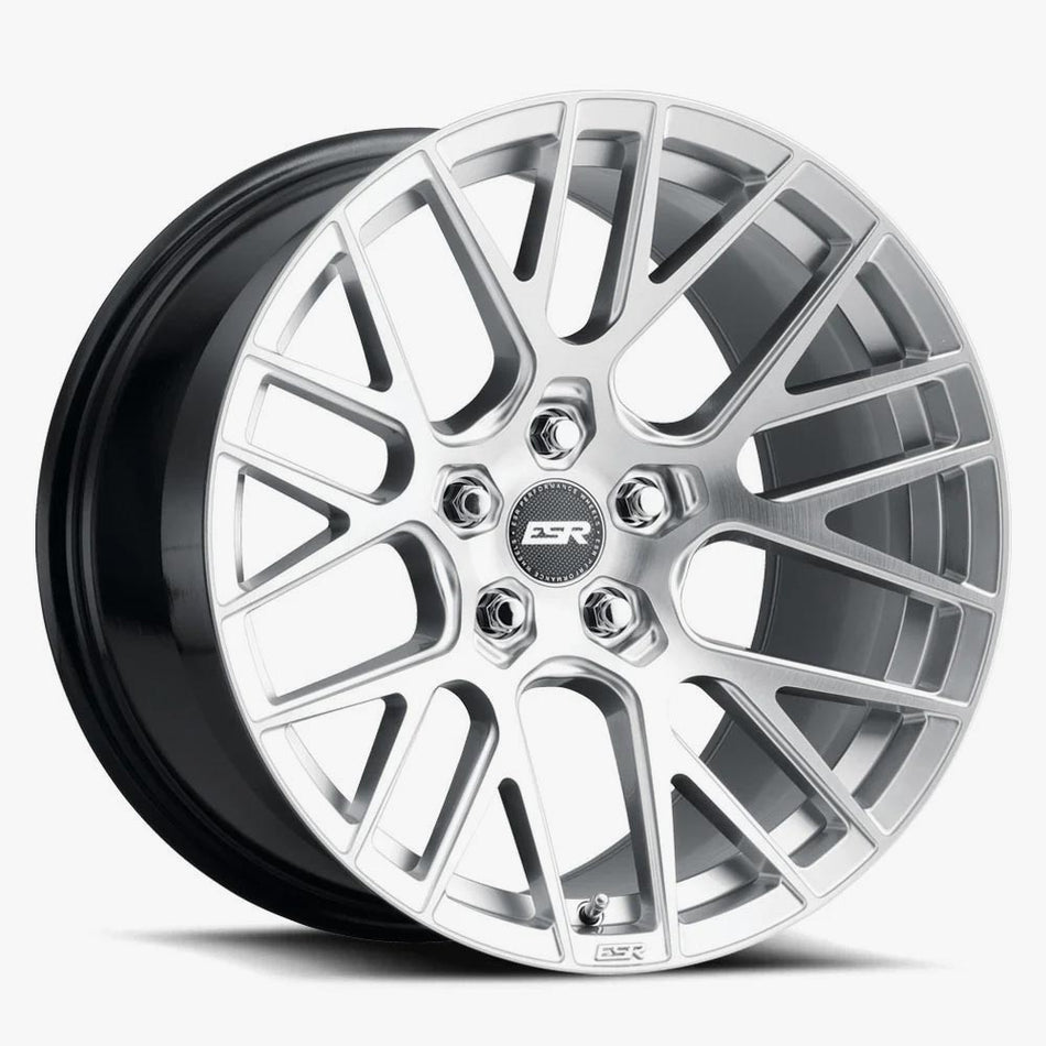ESR Wheels 18X9.5 5X112 +22 72.56 BRUSHED HYPER SILVER RF11 89551422 RF11BHS 5X112