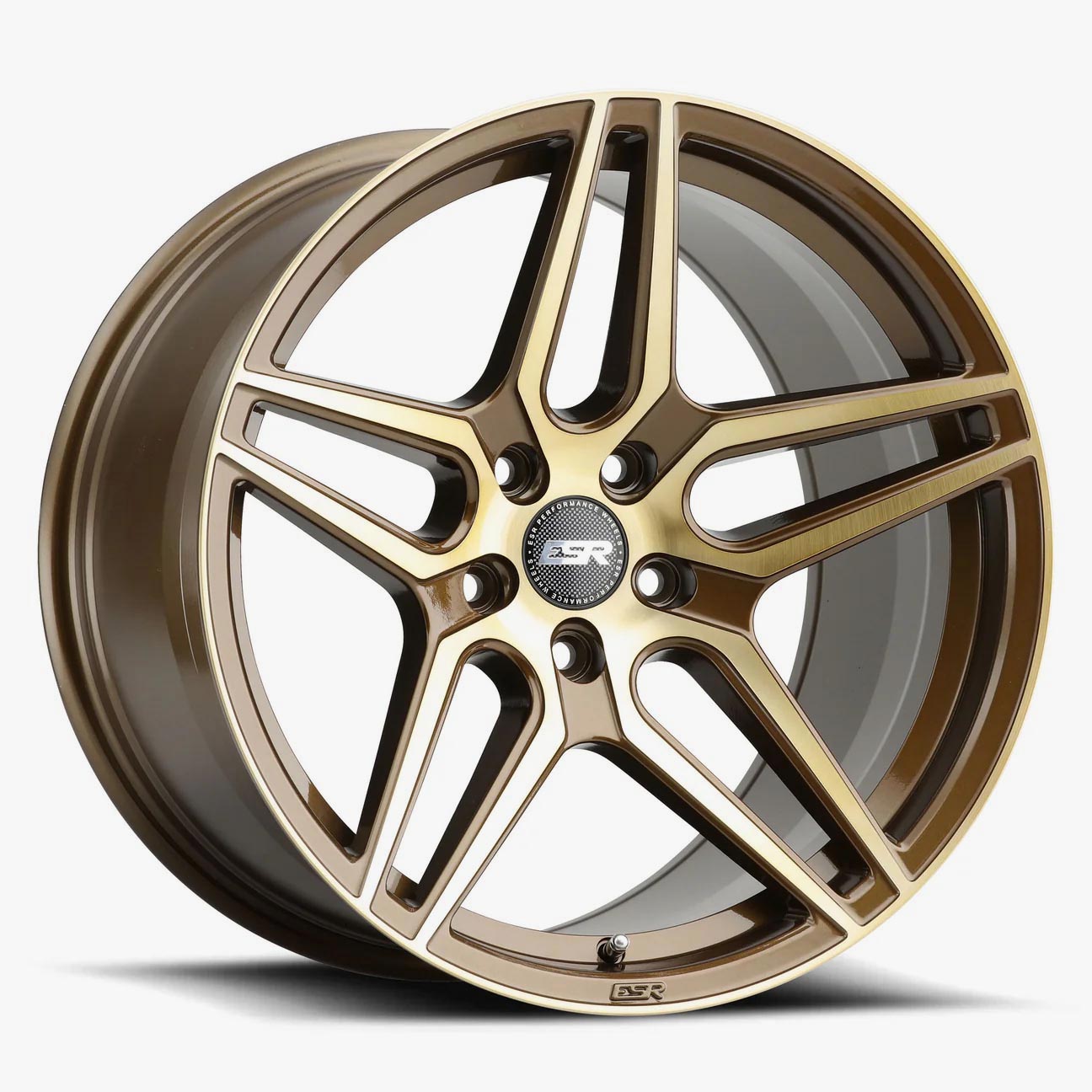 ESR Wheels 18X10.5 5X100 +22 72.56 GLOSS BRUSHED BRONZE RF15 80550022 RF15BCB