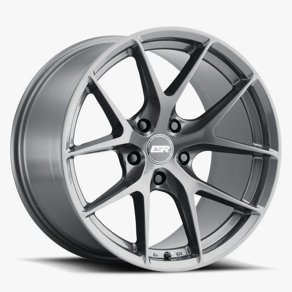 ESR Wheels 18X10.5 5X112 +22 72.56 GLOSS GRAPHITE RF2 80551422 RF2GR 5X112