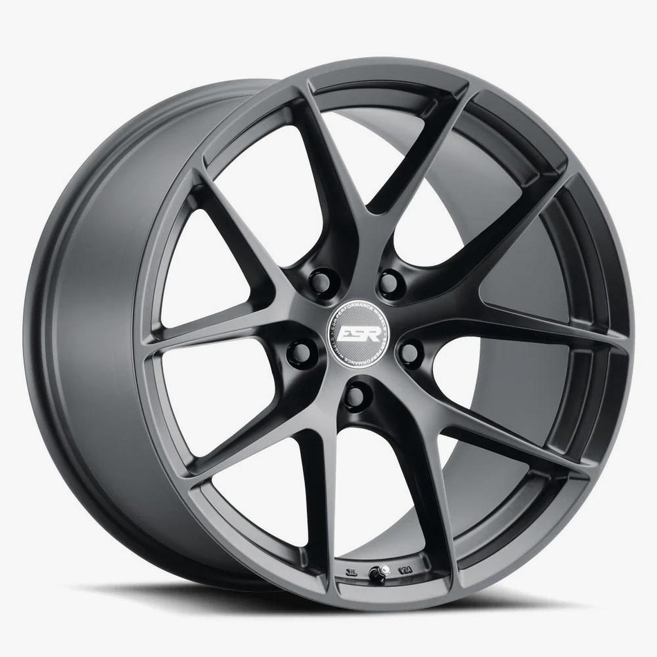 ESR Wheels 18X10.5 5X120 +22 72.56 MATTE BLACK RF2 80552022 RF2MBLK