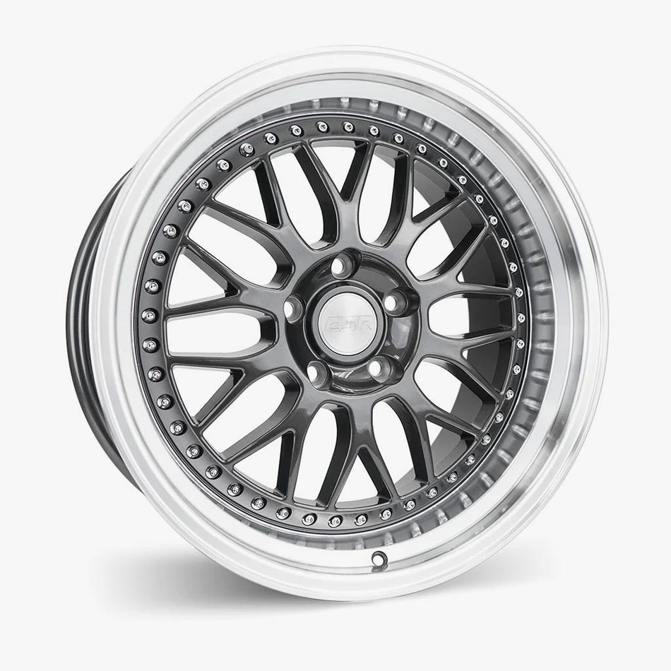 ESR Wheels CUSTOM DRILL SR01 18X10.5 +22 67.1 GUNMETAL MACHINE LIP..PCD: 80511122 SR01GM-ML