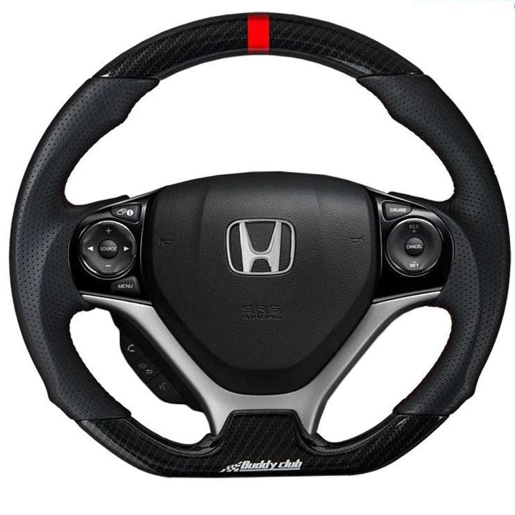 Buddy Club Racing Spec Carbon Steering Wheel - 9th Gen Civics - Saikospeed