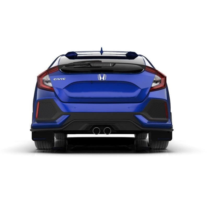 Rally Armor 17-21 Honda Civic Sport & Touring (Hatch) Black UR Mud Flap w/ Blue Logo - Saikospeed