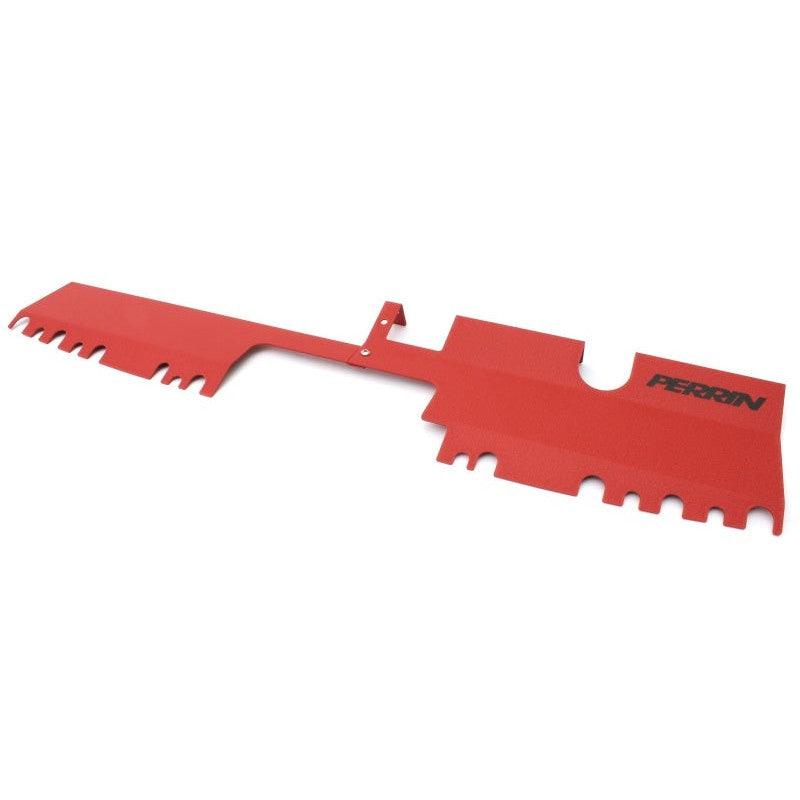 Perrin 15-21 WRX/STI Radiator Shroud (With OEM Intake Scoop) - Red - Saikospeed