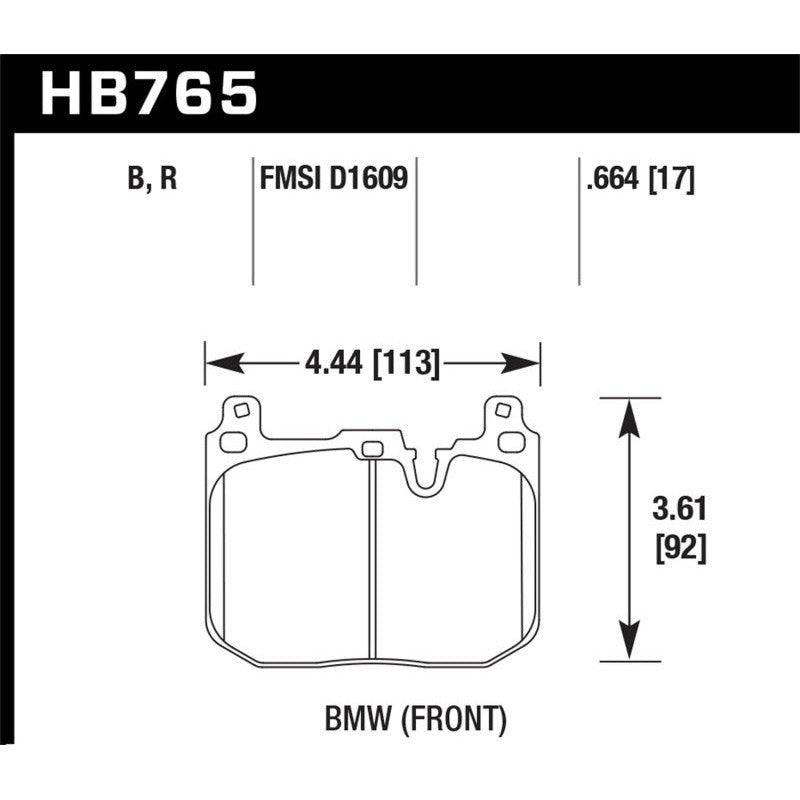 Hawk 14-15 BMW 228i/Xi HPS 5.0 Front Brake Pads - Saikospeed