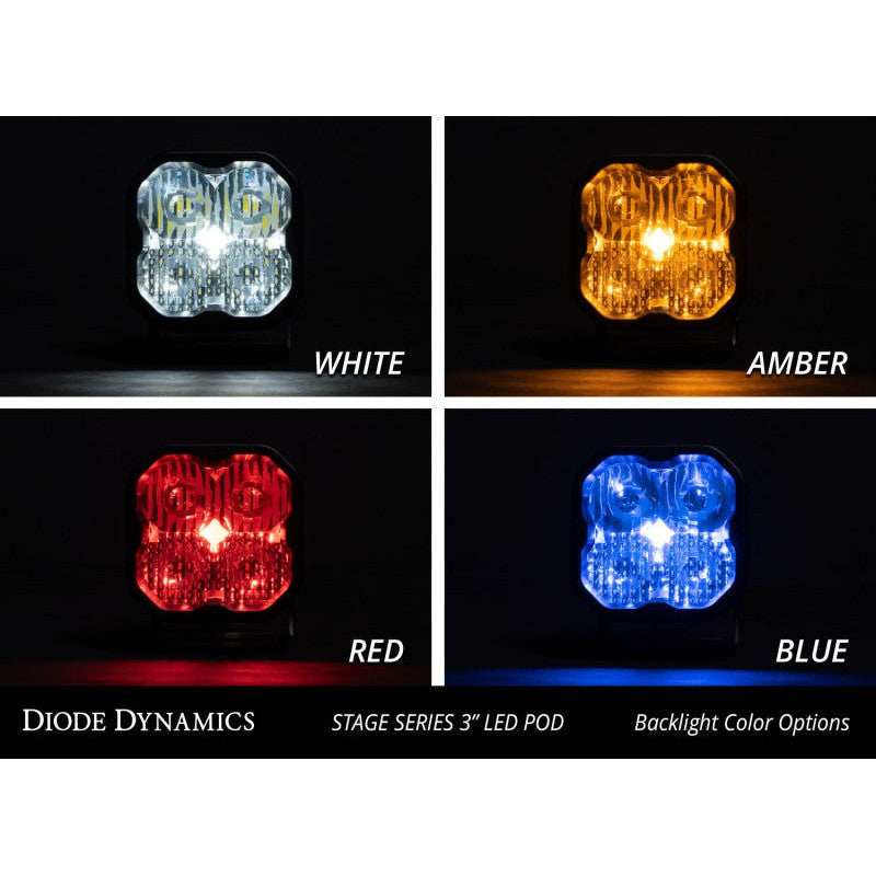 Diode Dynamics SS3 LED Pod Sport - White SAE Driving Standard (Pair)