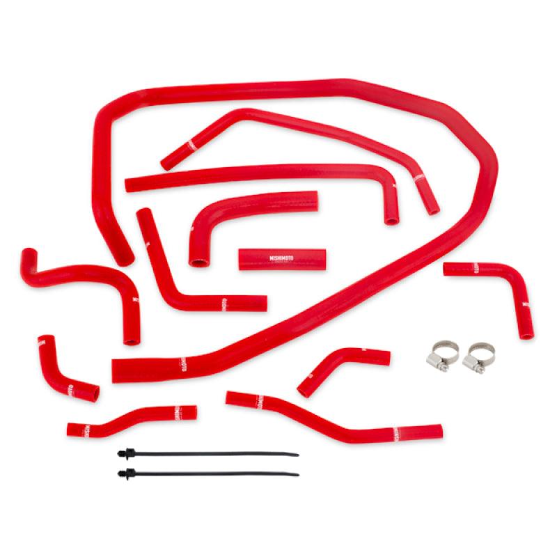 Mishimoto 2015 Subaru WRX Red Silicone Radiator Coolant Ancillary Hoses Kit - Saikospeed