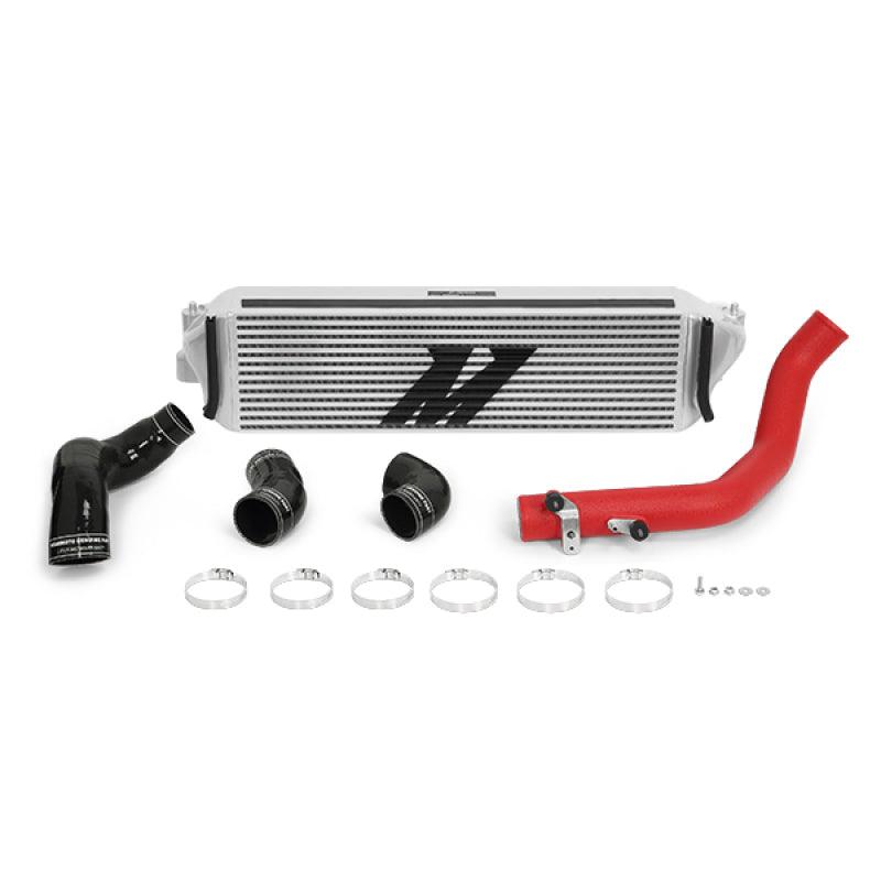 Mishimoto 2017+ Honda Civic Type R Intercooler Kit - Silver Intercooler Red Piping - Saikospeed