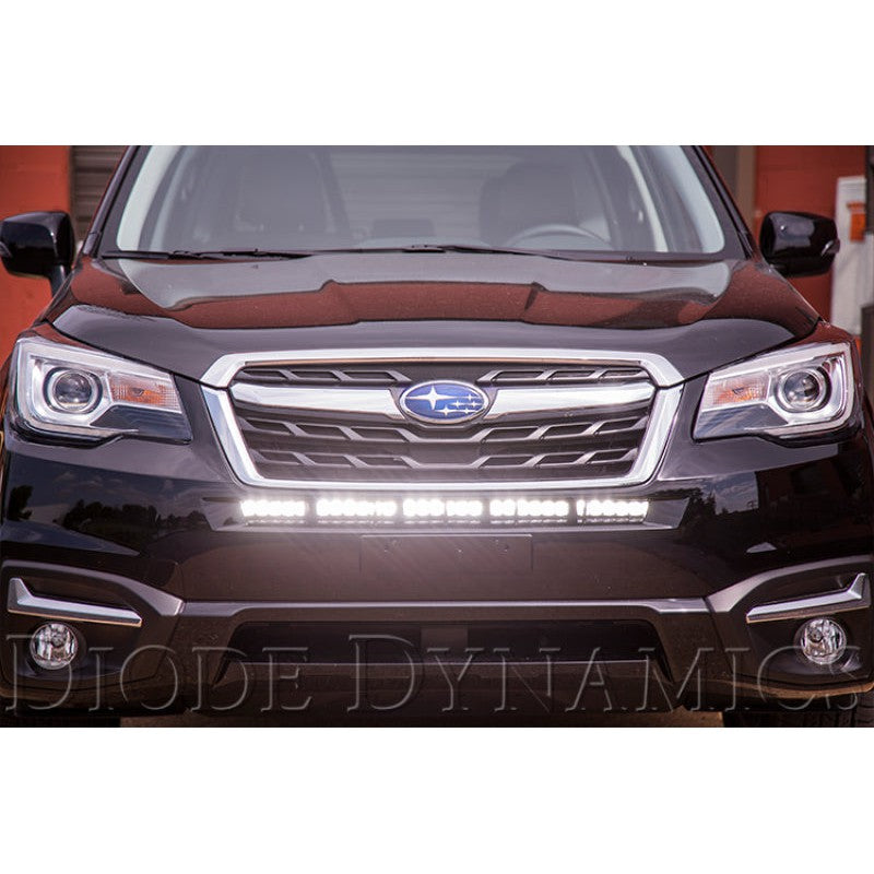 Diode Dynamics 30 In LED Light Bar Single Row Straight - Amber Driving Each Stage Series