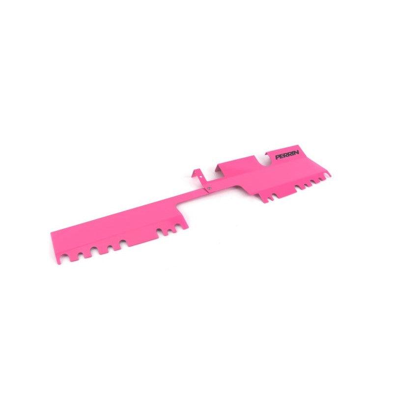 Perrin 15-21 WRX/STI Radiator Shroud (With OEM Intake Scoop) - Hyper Pink - Saikospeed