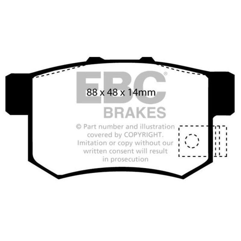 EBC 01-03 Acura CL 3.2 Greenstuff Rear Brake Pads - Saikospeed