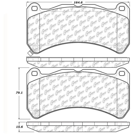 StopTech Street Touring 08-09 Lexus IS F Front Brake Pads - Saikospeed