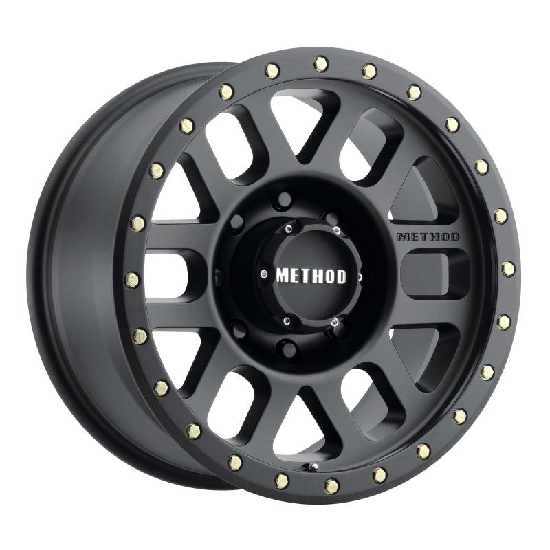 Method MR309 Grid 17x8.5 0mm Offset 8x6.5 130.81mm CB Matte Black Wheel - Saikospeed