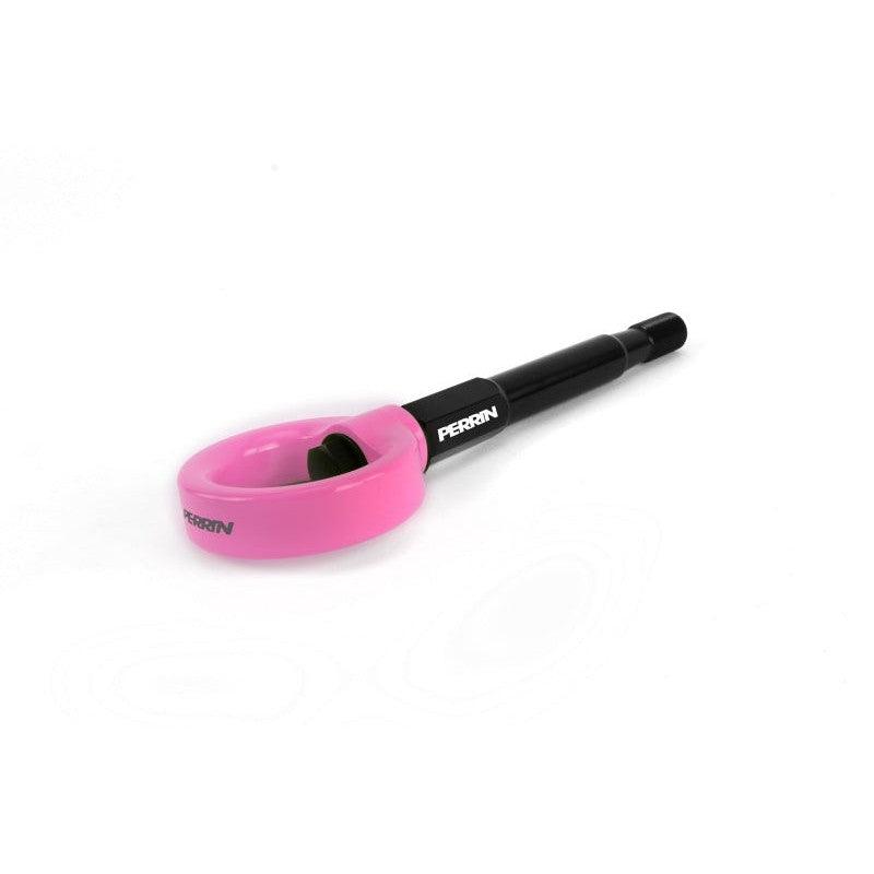 Perrin 15-19 Subaru WRX/STI Tow Hook Kit (Rear) - Hyper Pink - Saikospeed
