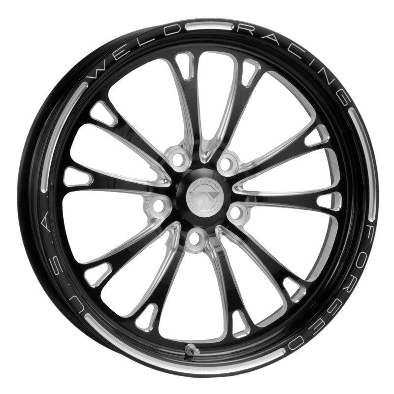 Weld V-Series 1-Piece 17x4.5 / 5x4.5 BP / 2.25in. BS Black Wheel - Non-Beadlock - Saikospeed