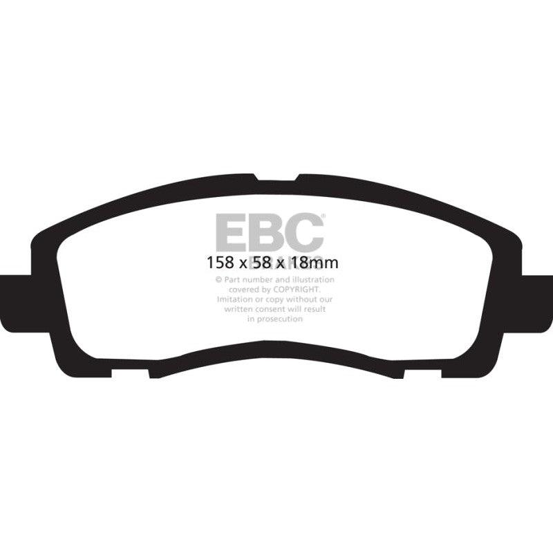 EBC 09-14 Acura TL 3.5 Redstuff Front Brake Pads - Saikospeed