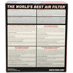 K&N Filter Universal Clamp-On Filter-Round Tapered 2.75in Flange ID x 6in Base OD x 5in Top OD - Saikospeed