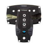 NRG Brushed Aluminum Sport Pedal A/T - Black w/Black Rubber Inserts