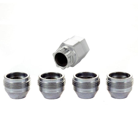 McGard Wheel Lock Nut Set - 4pk. (Under Hub Cap / Cone Seat) M12X1.5 / 19mm & 21mm Hex / .775in. L - Saikospeed